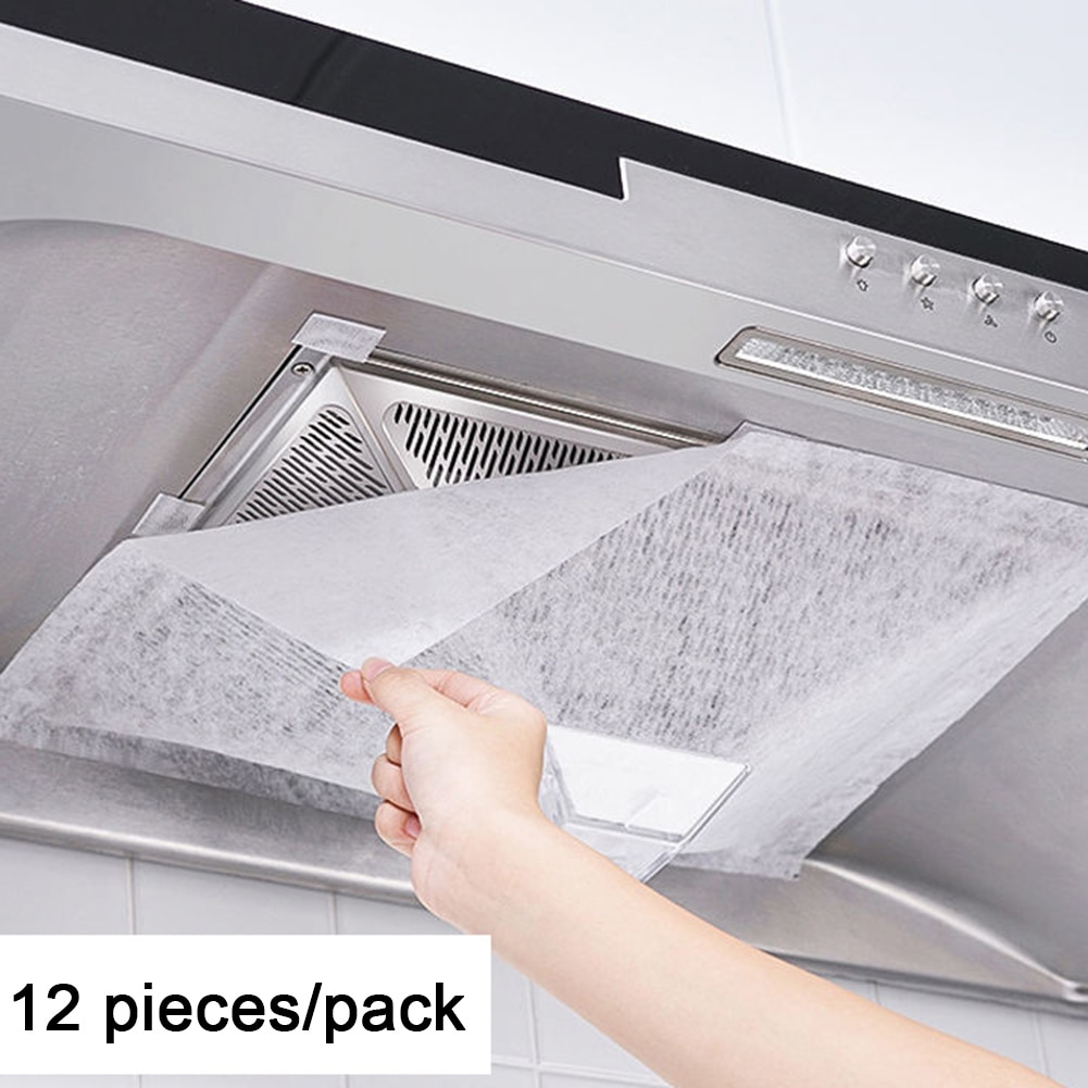 Kitchen Oil-Absorbing Paper Clean Cooking Nonwoven Range Hood Attract Oiled Filter Paper Kitchen Oil Filter Papers